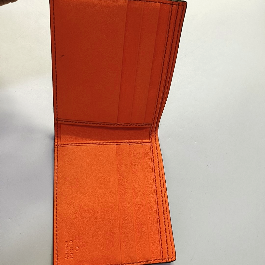 GUCCI Brown coated canvas vintage wallet-(SKU)-954260117