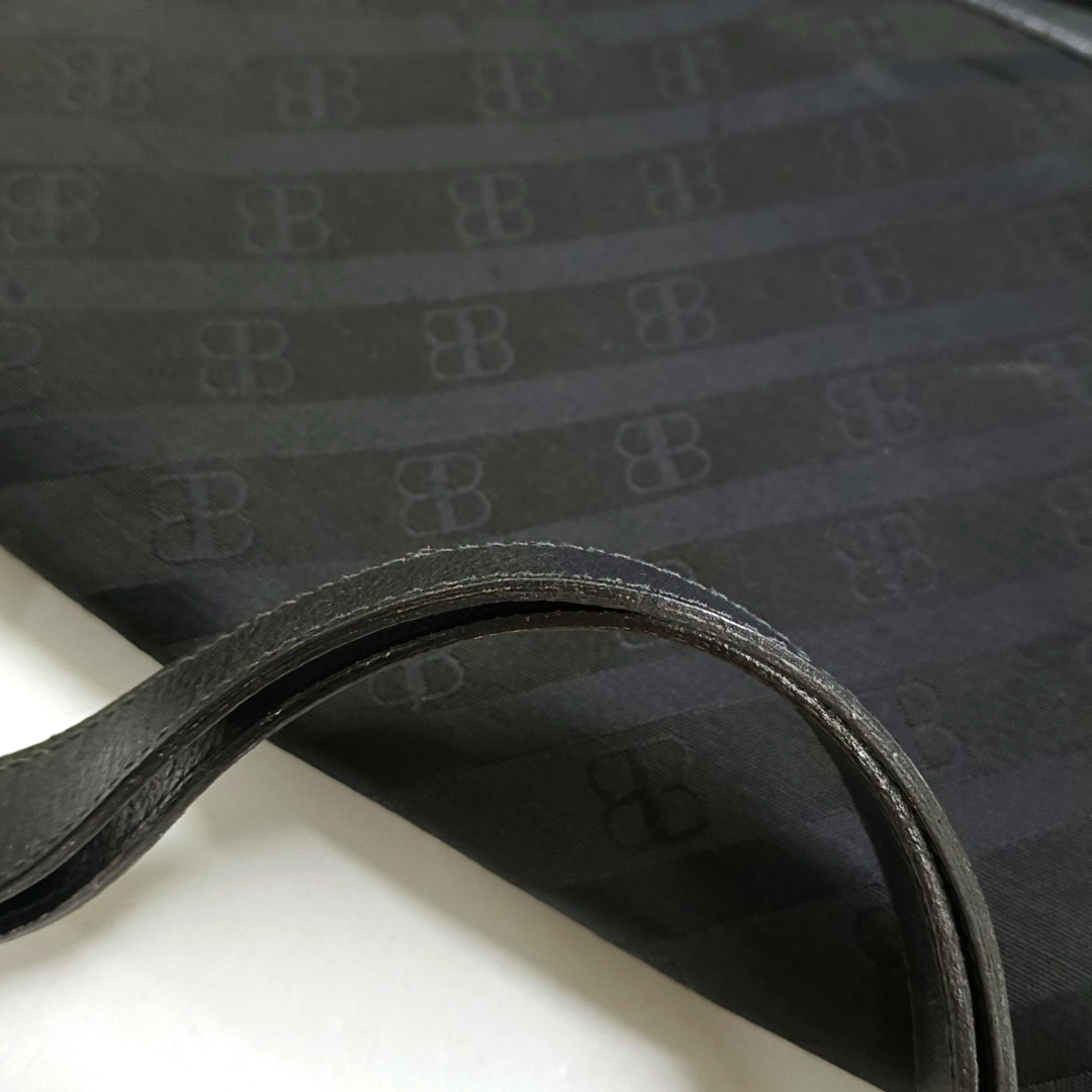 BALENCIAGA Black Fabric Crossbody Shoulder Bag Golden hardware-(SKU)-950543963