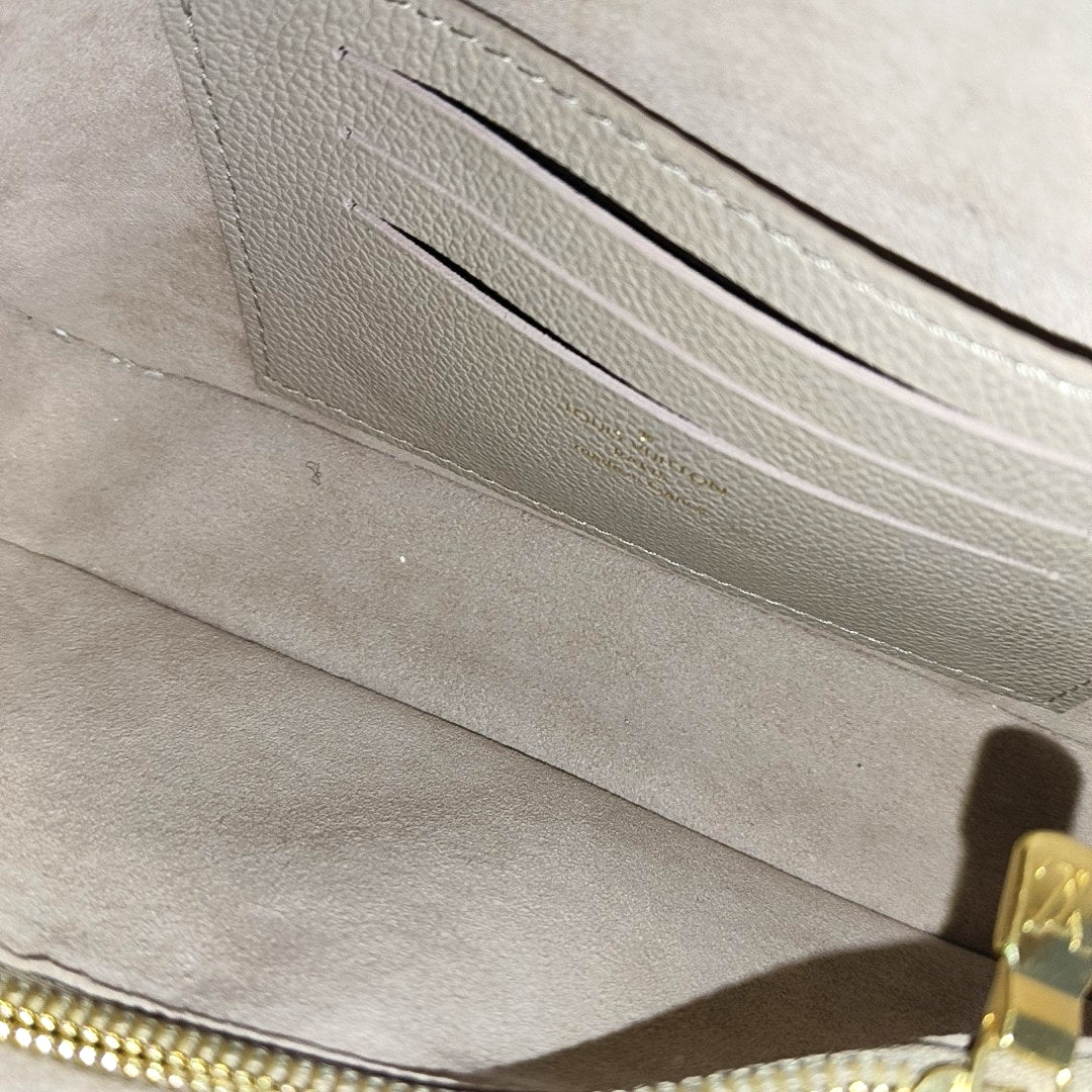 LOUIS VUITTON IVY Gray Calfskin Monogram Crossbody Shoulder Bag Tote Bag Gold Hardware 2 Removable Shoulder Straps-(SKU)-969517400