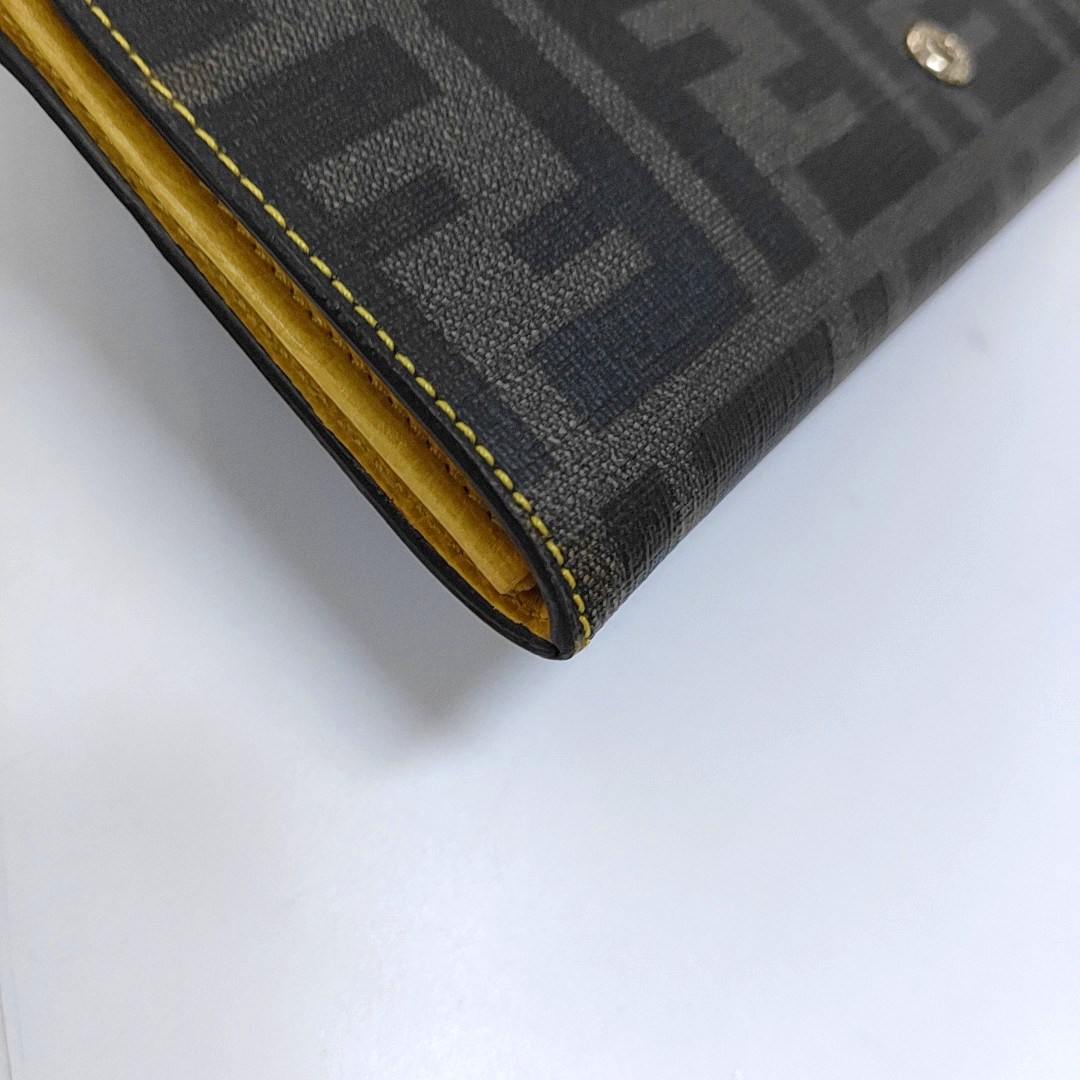 FENDI 棕色涂层帆布双F钱包 Complete Accessories-(SKU)-956796793