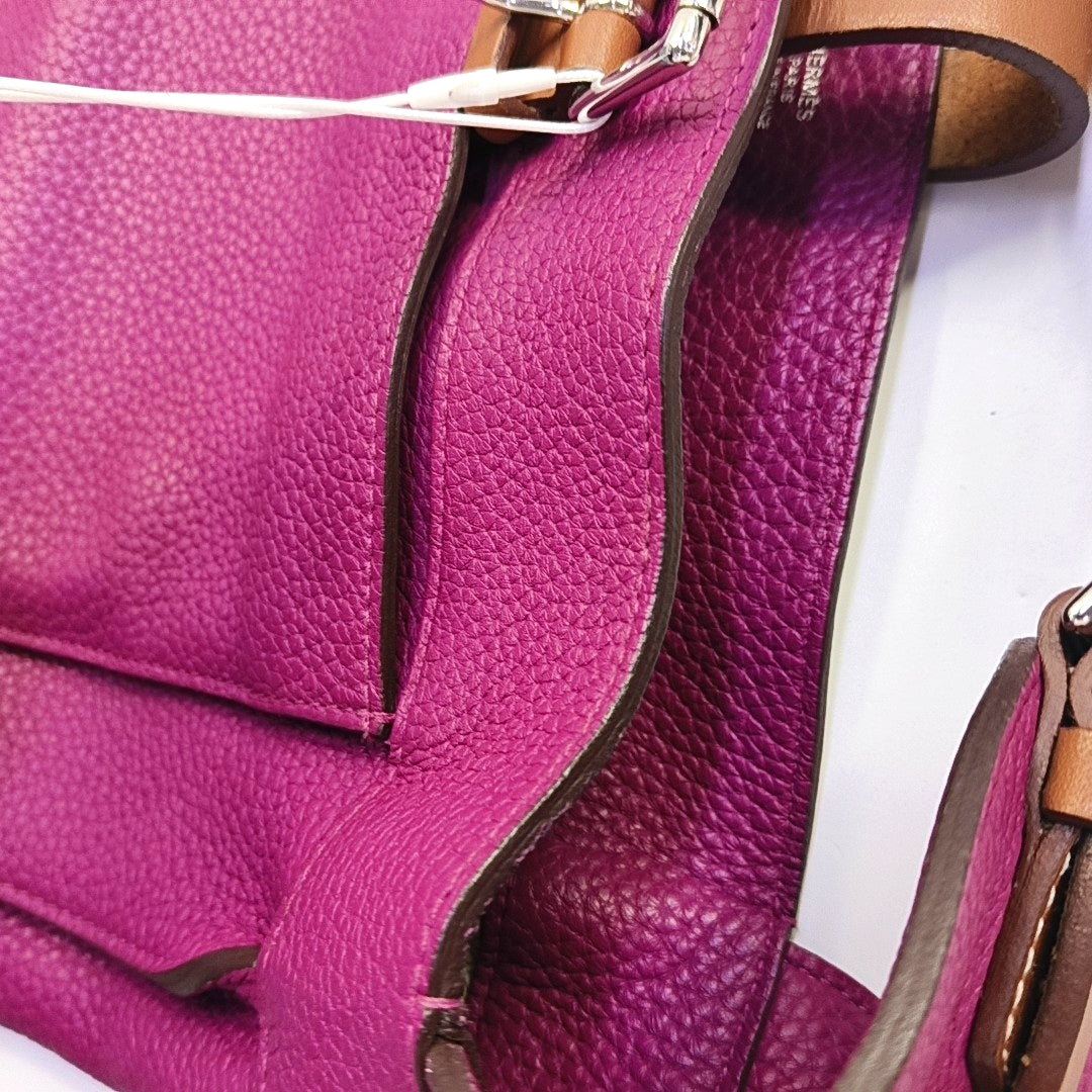 HERMÈS Marwari Small Lavender Clemence Leather Crossbody Shoulder Bag Handbag Hardware 🄿-(SKU)-968149612