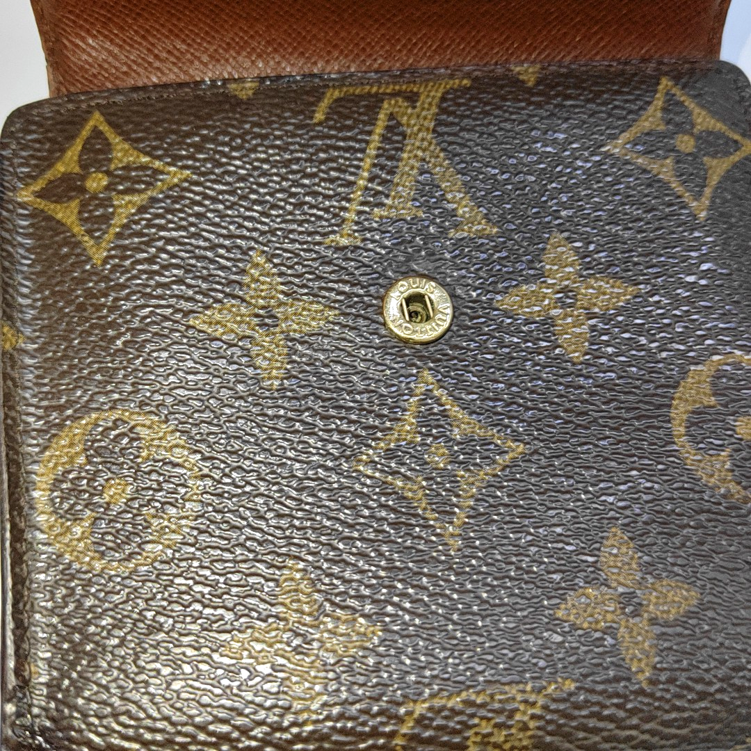 LOUIS VUITTON LUDLOW Brown coated canvas vintage wallet Golden hardware-(SKU)-938172821