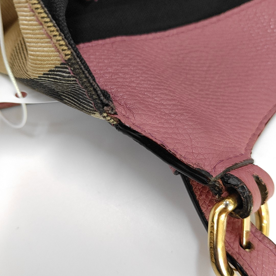 BURBERRY Canterbury mini Pink cowhide horse race pattern shoulder bag/handbag Golden hardware-(SKU)-954760637