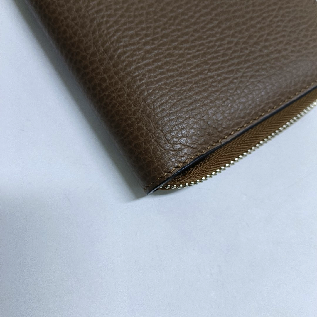 GUCCI Brown Cowhide Wallet Silver Hardware-(SKU)-951966952