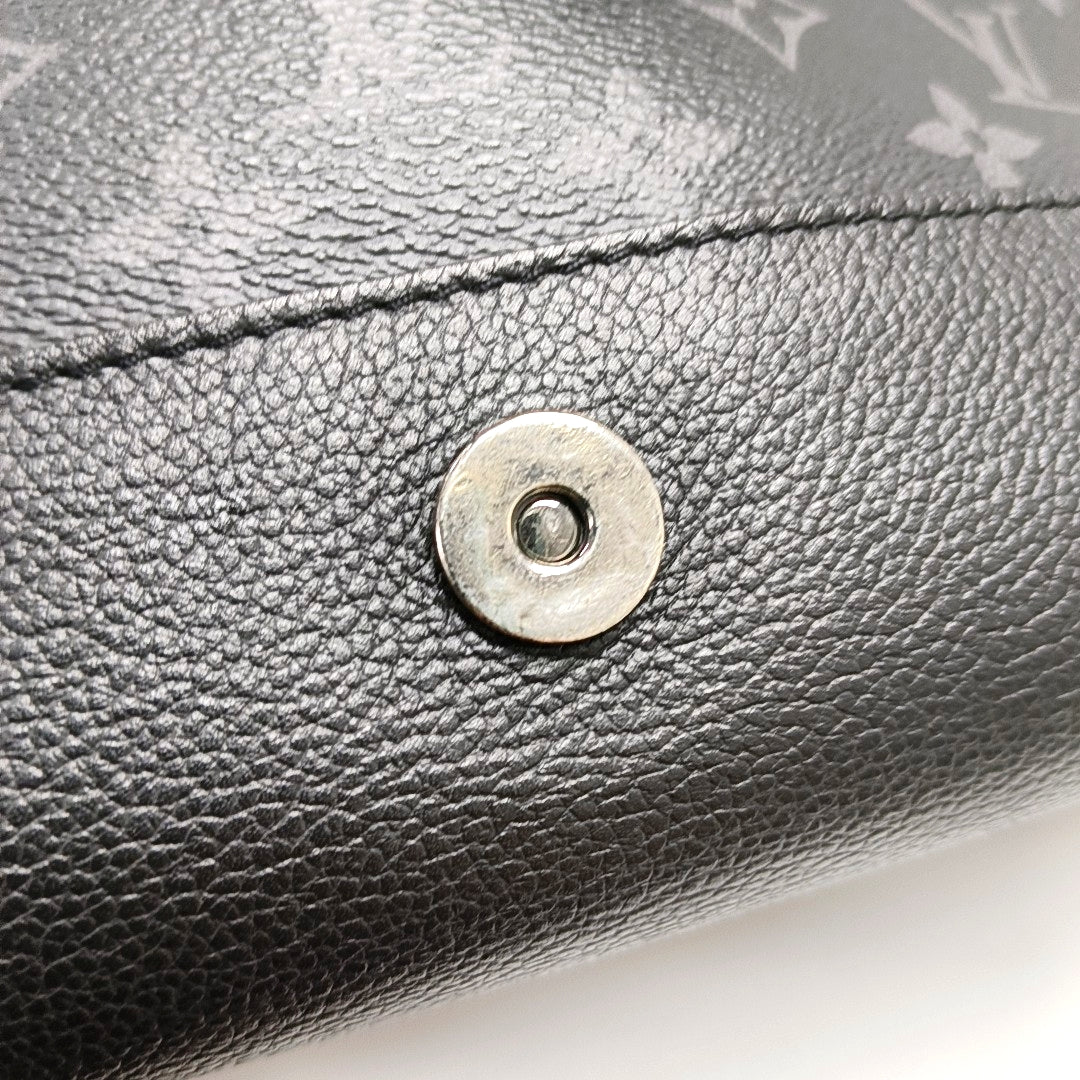 LOUIS VUITTON SAUMUR Black Coated Canvas Monogram Messenger Bag, Single Shoulder Bag, Crossbody Bag, Handbag, Black Hardware, Detachable Shoulder Strap, Accessories Included-(SKU)-971022749