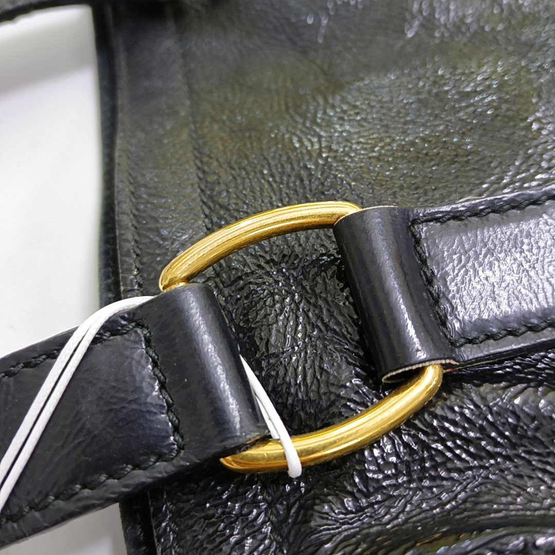 YSL Black Cowhide Studs Tote Handbag Golden hardware-(SKU)-956655184