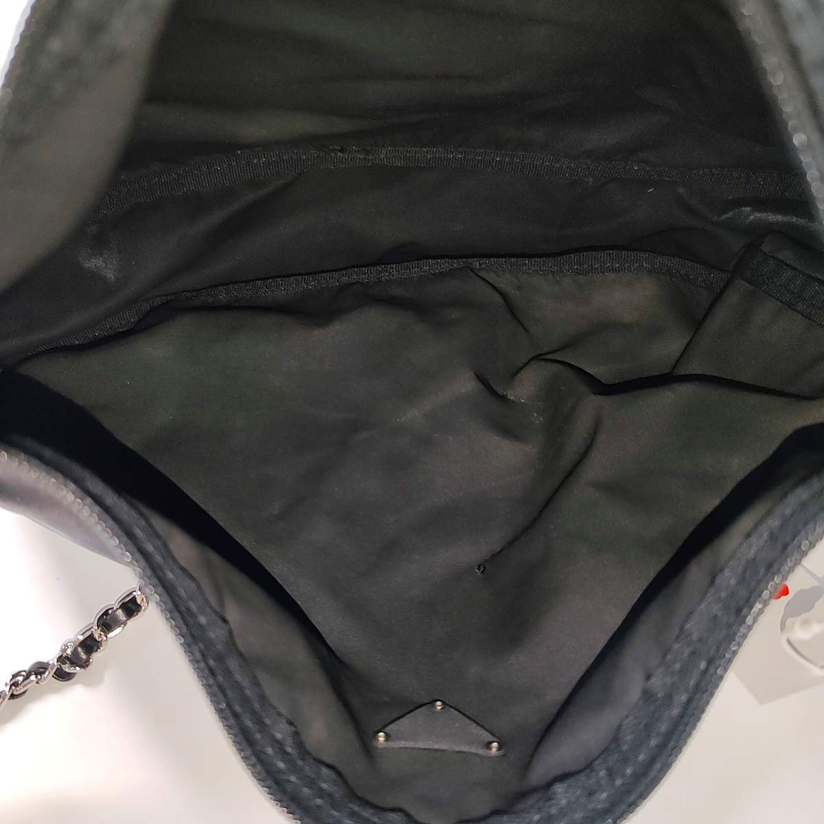 PRADA Black Nylon Logo Clutch Golden Silver Hardware-(SKU)-952132561