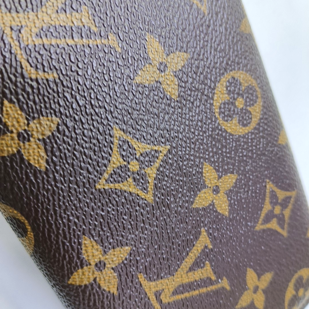 LOUIS VUITTON JOSÉPHINE Brown coated canvas vintage wallet Golden hardware-(SKU)-951380738