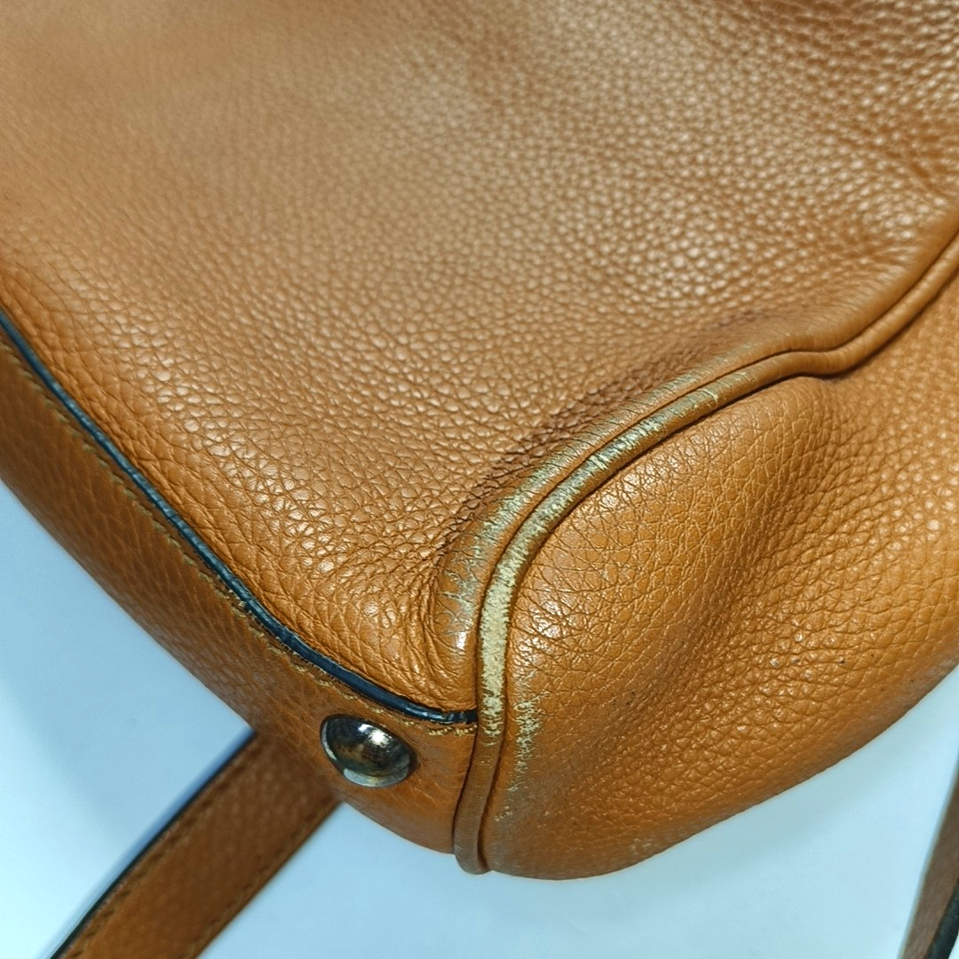 GUCCI Bamboo 1947 Ginger Yellow Calfskin Bamboo Handle Single Shoulder Bag Handbag Golden hardware Removable shoulder strap-(SKU)-956063224