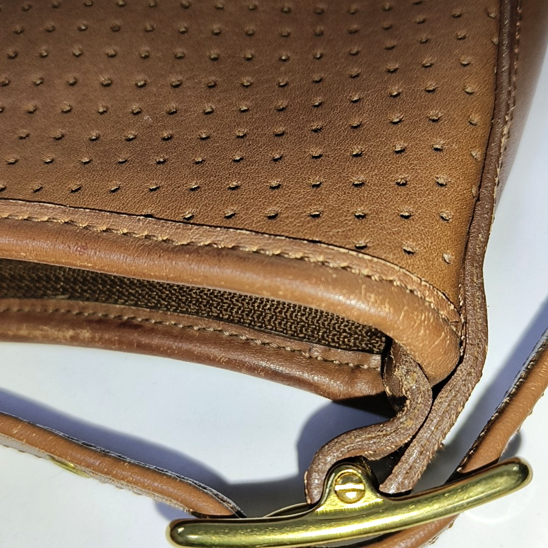 COACH Brown Leather Single Shoulder Bag Tote Bag Golden hardware Removable shoulder strap-(SKU)-942136489