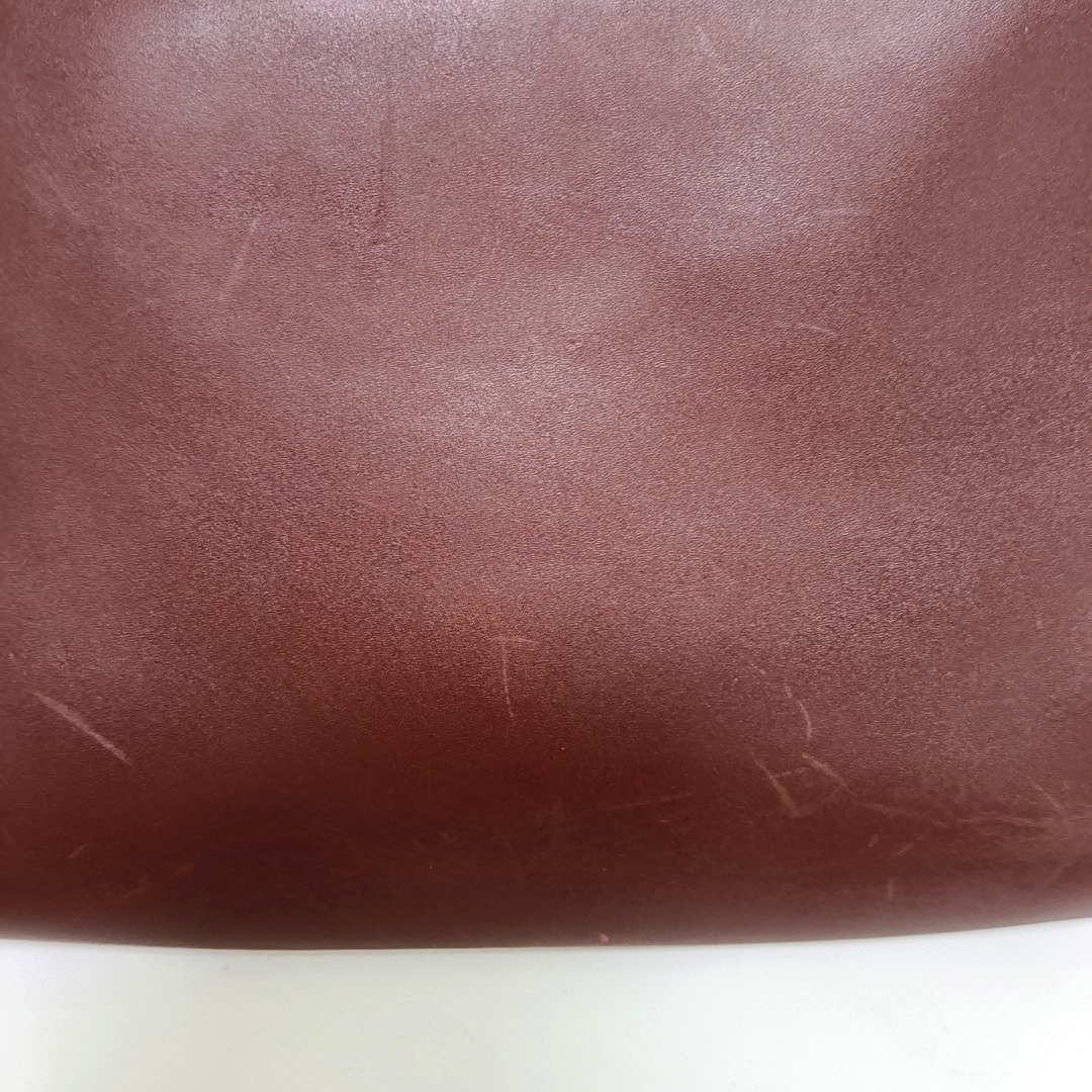 Cartier Burgundy Leather Single Shoulder Bag Golden hardware-(SKU)-940925520