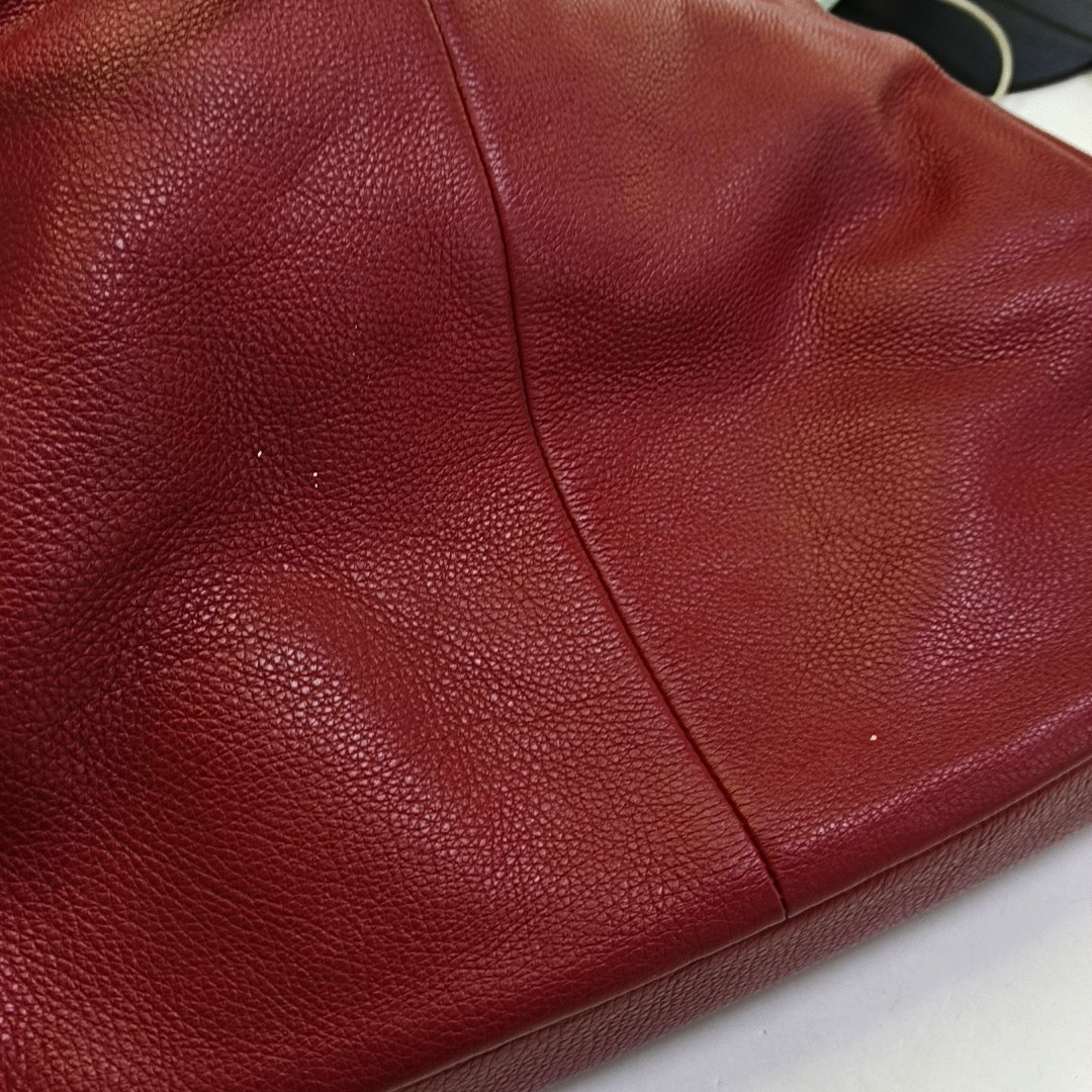 COACH PHOEBE MADISON Red Cowhide Handbag Shoulder Bag Golden hardware-(SKU)-943925005
