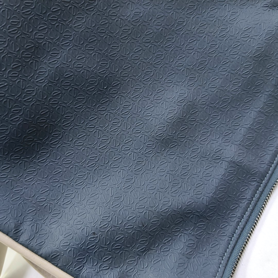 LOEWE Blue Cowhide Crossbody Bag Silver Hardware-(SKU)-950955098