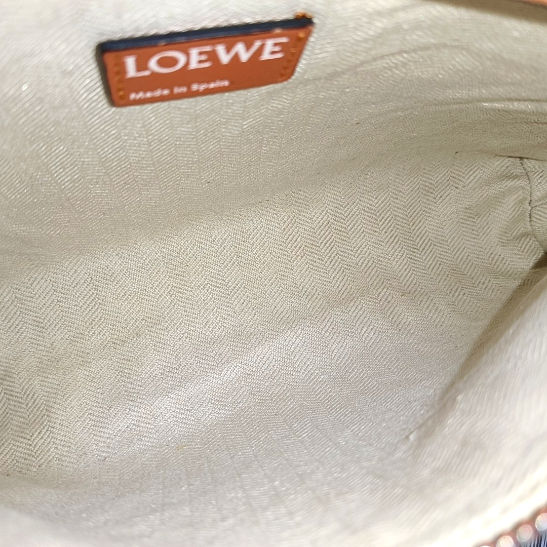 LOEWE T Pouch Orange Cowhide Crackle Handbag Golden hardware-(SKU)-940021177