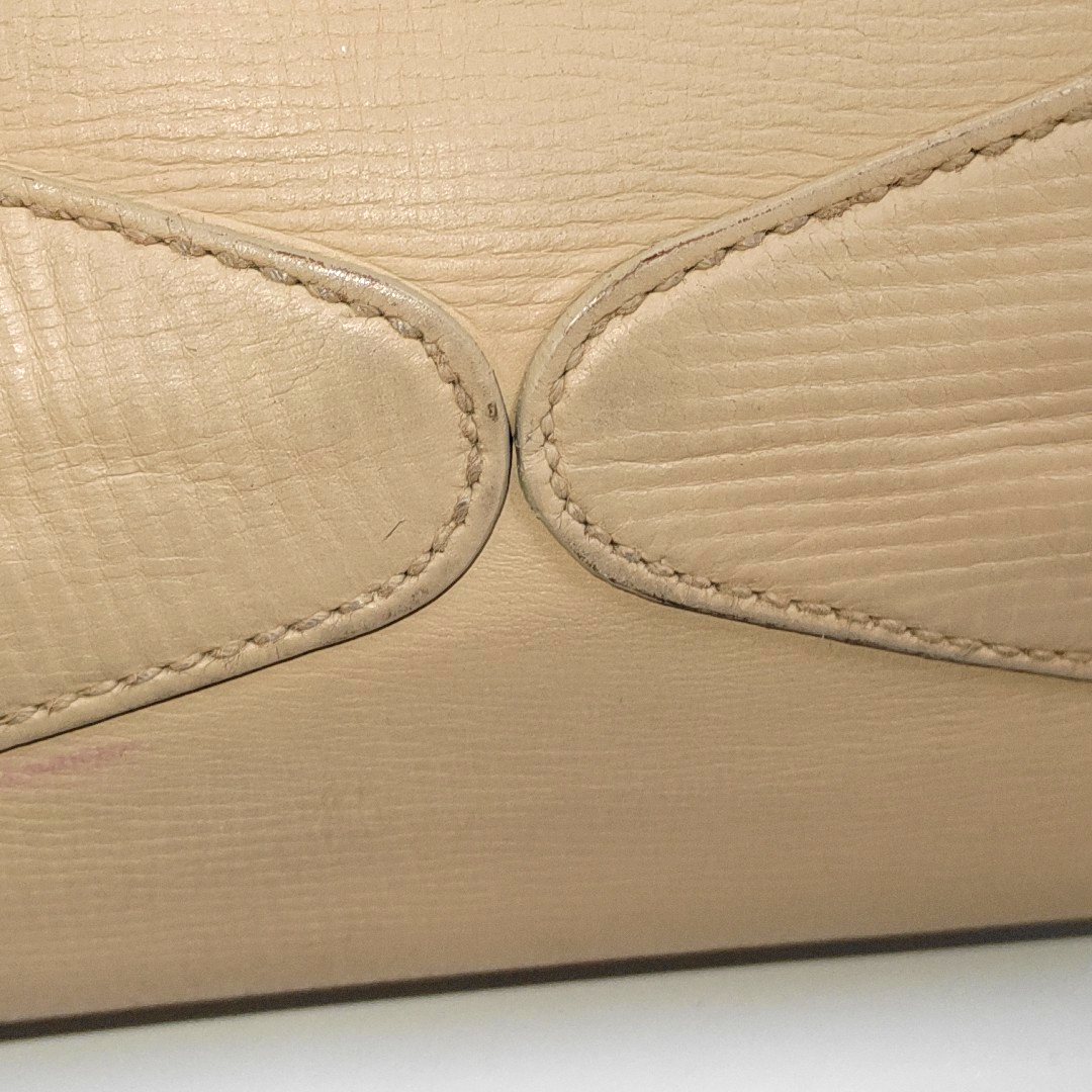 GUCCI Khaki Cowhide Braided Handbag Golden hardware-(SKU)-13379902