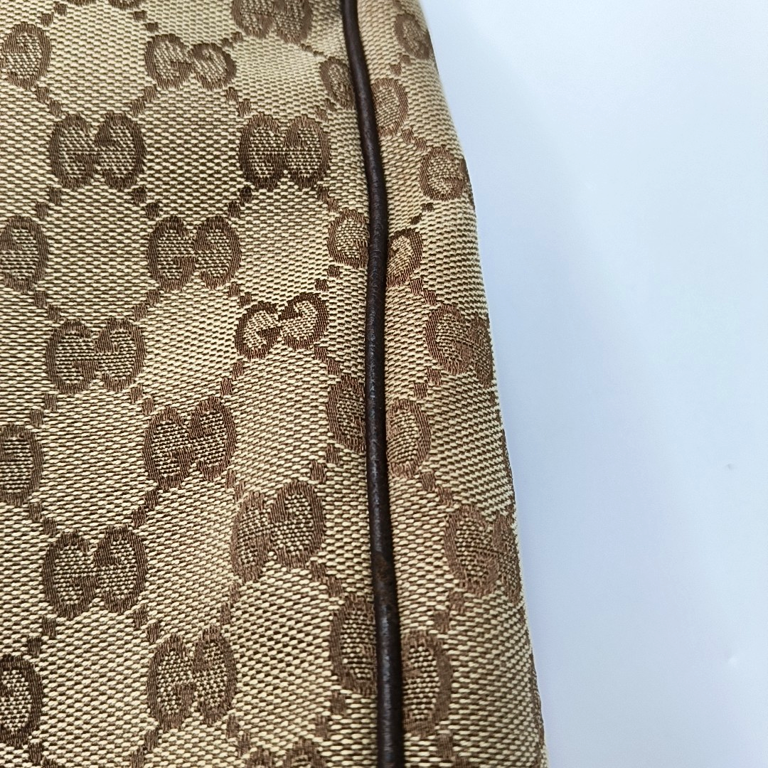 GUCCI Khaki Canvas Monogram Jacquard Crossbody Shoulder Bag Silver Hardware-(SKU)-959372899