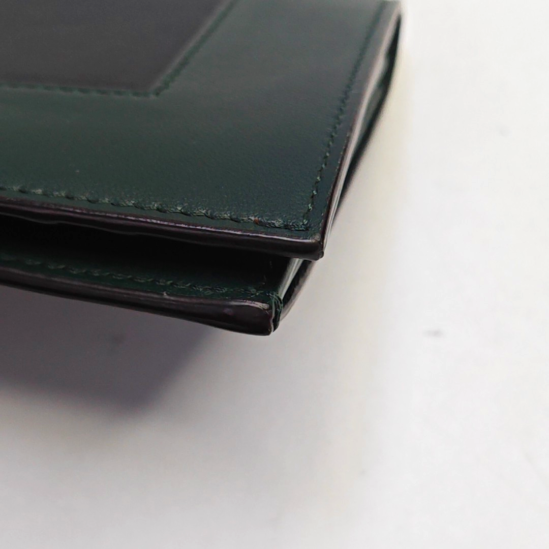 CELINE Green Cowhide Wallet Golden hardware-(SKU)-947043201