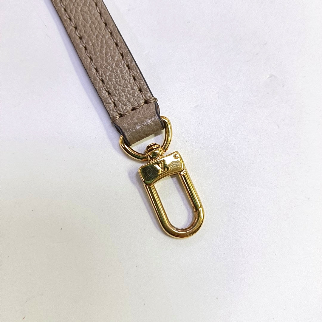 LOUIS VUITTON DIANE Nano Grey Calfskin Monogram Shoulder Bag Crossbody Bag Handbag Gold Hardware 2 Removable Straps Accessories Included-(SKU)-969434726