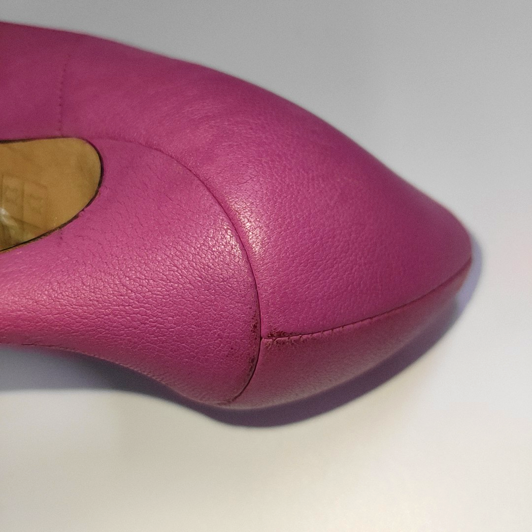 Alexander McQUEEN 36code Pink leather ladies high heels for spring and autumn-(SKU)-938526746