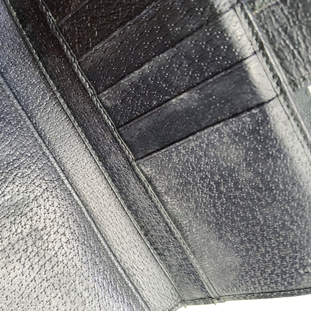 GUCCI Black Canvas Vintage Wallet Golden hardware-(SKU)-958453110