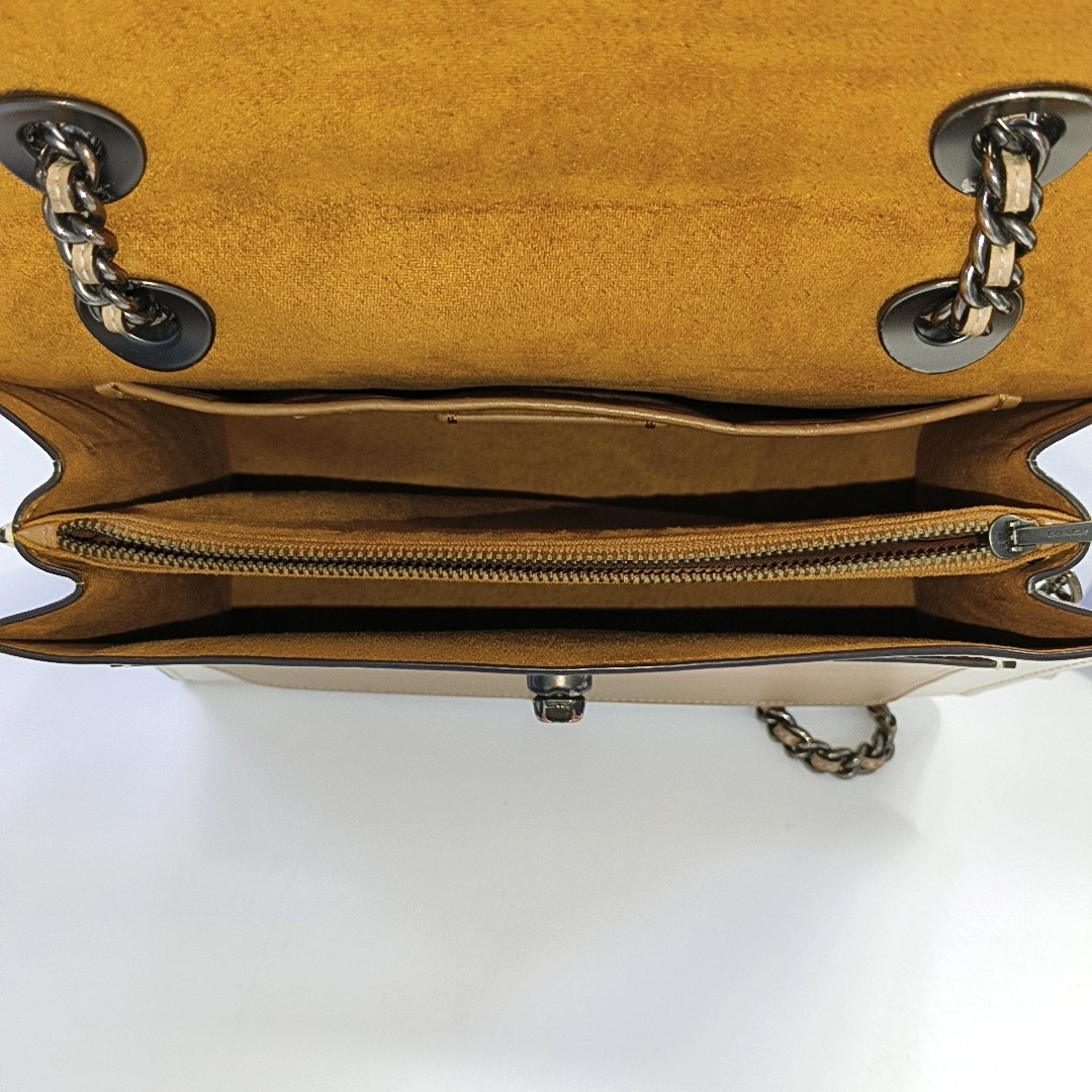 COACH PARKER 26 Multicolor Cowhide Monogrammed Single Shoulder Bag Crossbody Ruthenium color hardware-(SKU)-939954469