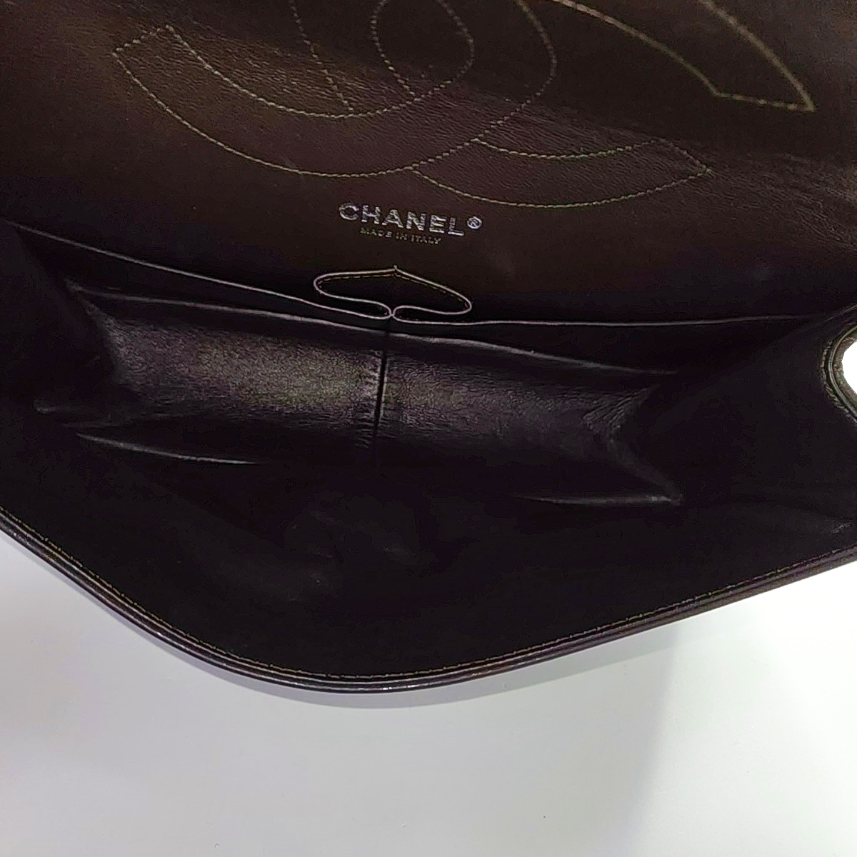 CHANEL 2.55 Maxi Super Large Dark Brown Calfskin Quilted Matelassé Shoulder Bag Crossbody Bag Rutenium Hardware 14 Clasp-(SKU)-963671431