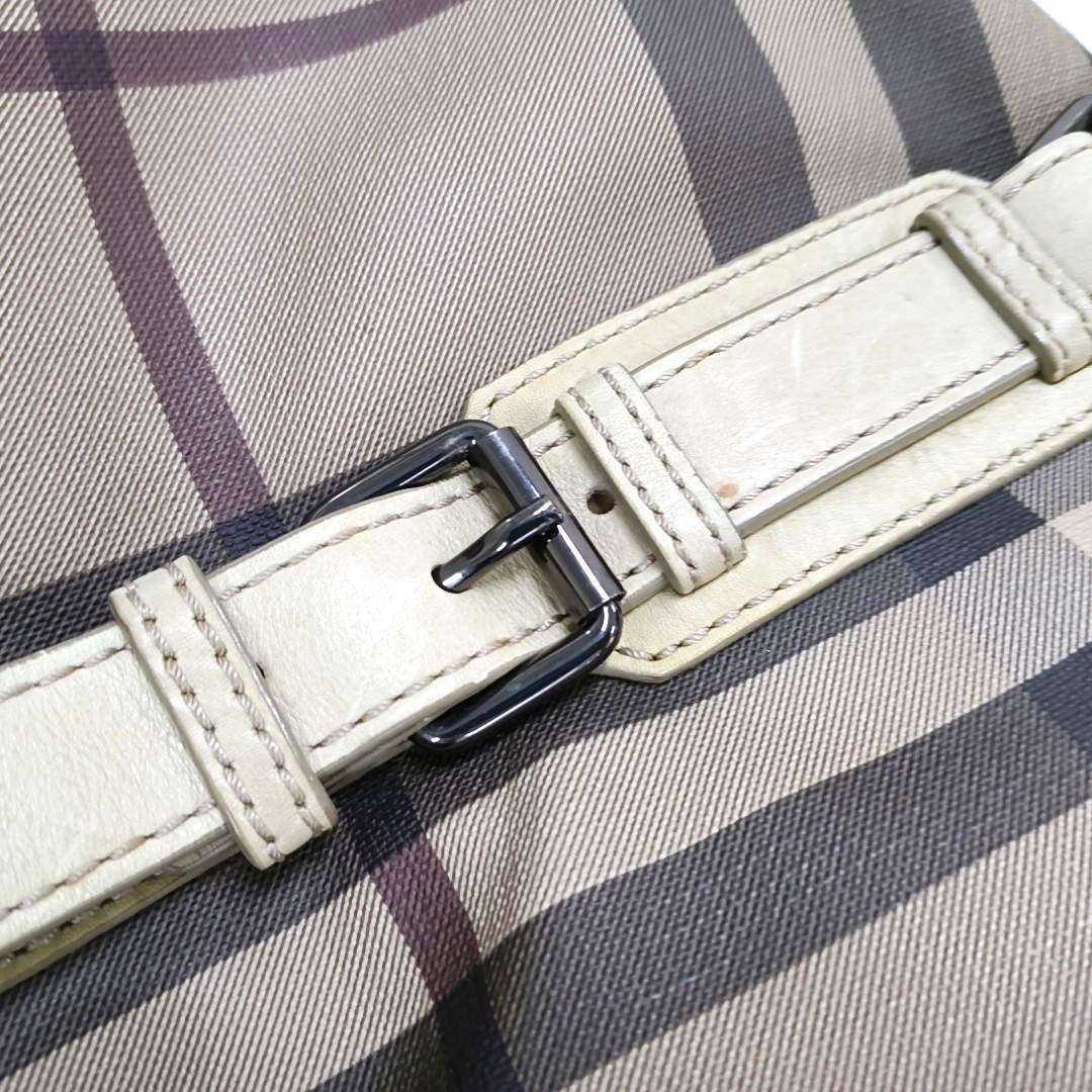 BURBERRY Tote bag Grey Coated Canvas Military Horse Pattern Shoulder Bag Ruthenium color hardware shoulder straps-(SKU)-958927473