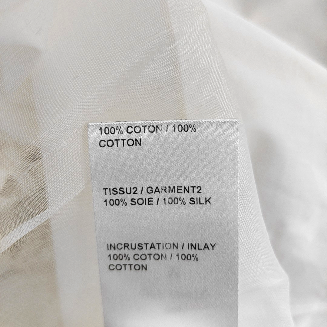 Chloé Mcode Summer white cotton ladies short-sleeved mid-length dress-(SKU)-935763972