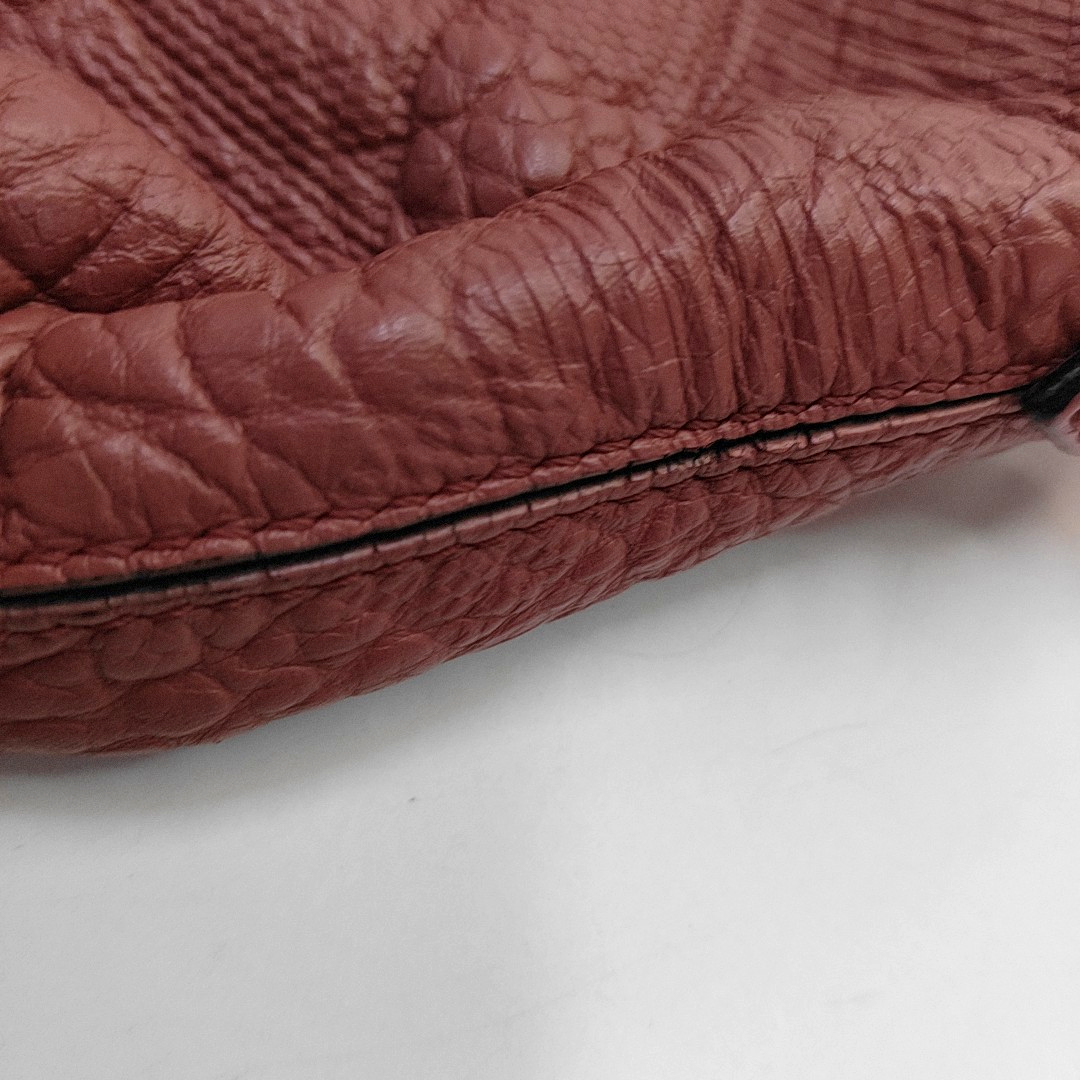BURBERRY Pink Cowhide Embossed Crossbody Single Shoulder Bag Golden hardware Removable shoulder strap-(SKU)-939917581