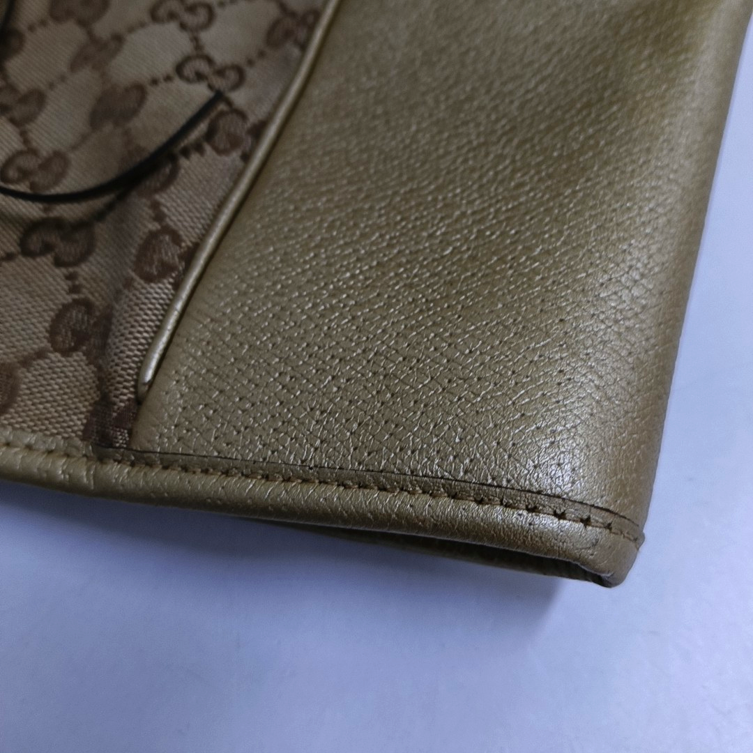 GUCCI Bree Medium size Khaki Canvas Tote Bag Silver Hardware-(SKU)-948482919