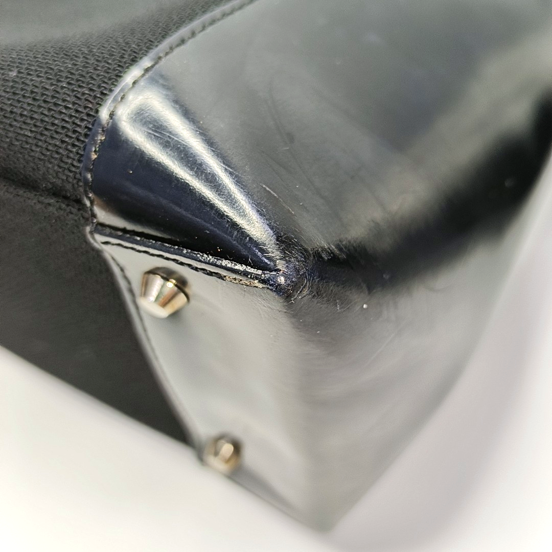 DIOR Tote bag Black Fabric Single Shoulder Bag Silver Hardware Pouch detachable shoulder strap-(SKU)-929190229