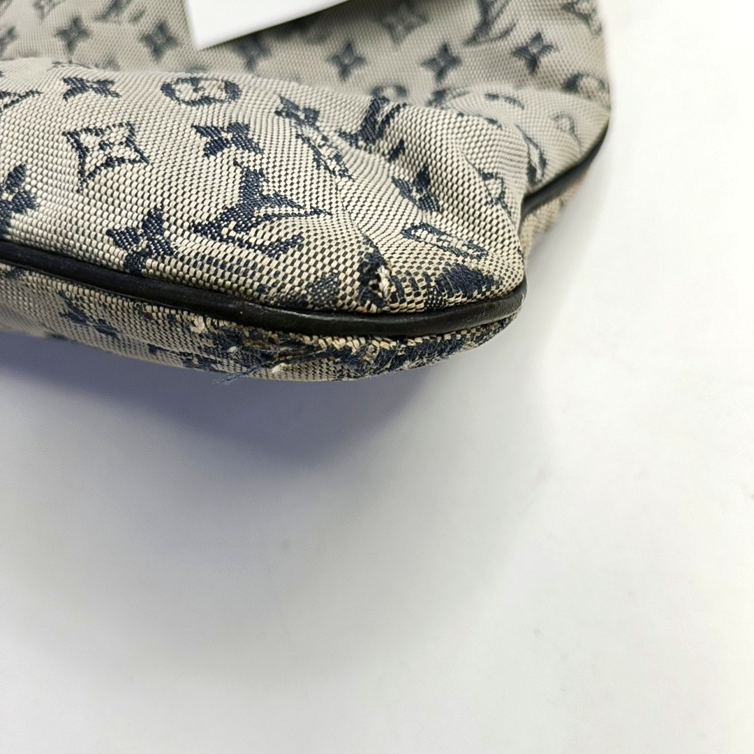LOUIS VUITTON FRANCOISE Blue Canvas Monogram Single Shoulder Bag Handbag Golden hardware Removable shoulder strap-(SKU)-949164119