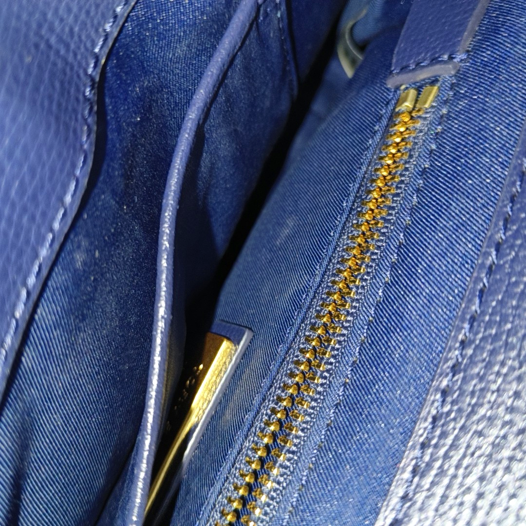 TORY BURCH Chelsea Dark Blue Cowhide Single Shoulder Bag Handbag Golden hardware Removable shoulder strap-(SKU)-942430091