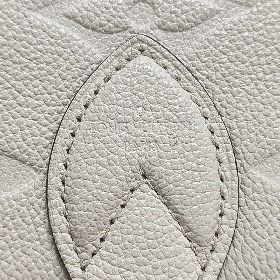 LOUIS VUITTON DIANE Beige Calfskin Monogram Crossbody Shoulder Bag with Detachable Strap and Golden Hardware, 2 Straps-(SKU)-970862956