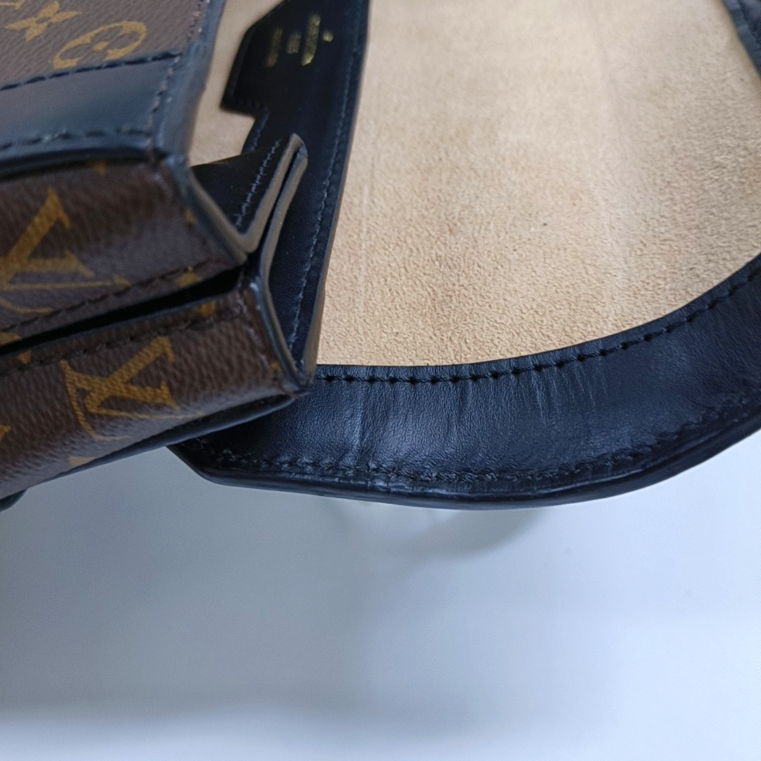 LOUIS VUITTON TRIANON Small Brown Coated Canvas Monogram Shoulder Bag Tote Bag Crossbody Bag Gold Hardware Removable Shoulder Strap-(SKU)-963796768