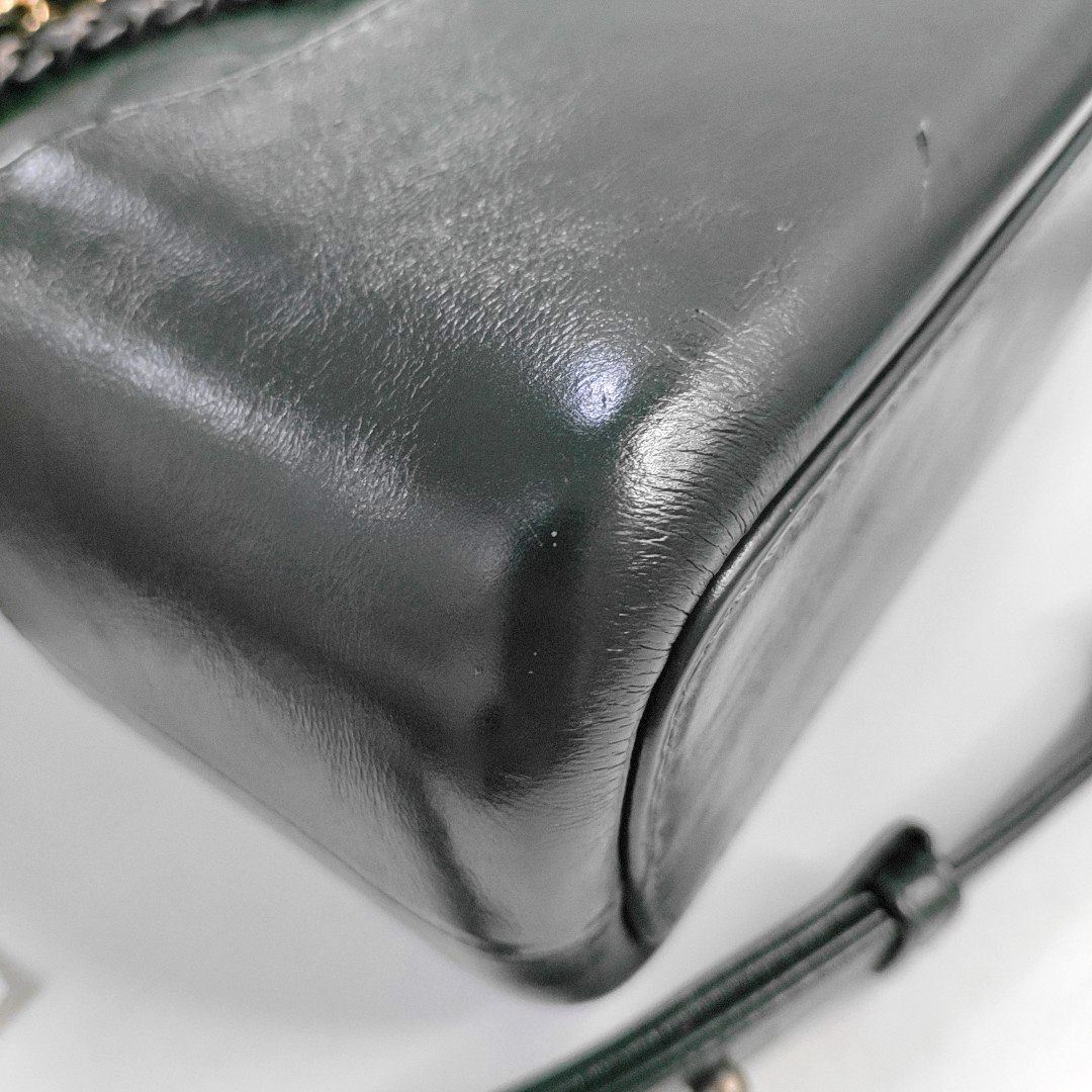 CHANEL GABRIELLE Medium Green Calfskin Quilted Pattern Gabby Bag Crossbody Shoulder Bag Sling Bag Gold Silver Ruthenium Hardware 24 Clasp Removable Strap-(SKU)-957831399