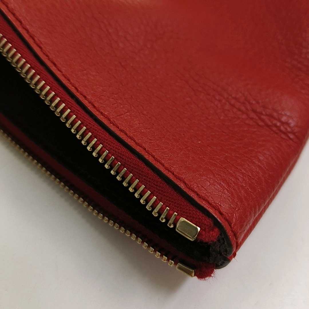 GUCCI Nouveau Red Cowhide Handbag Golden hardware-(SKU)-956372836