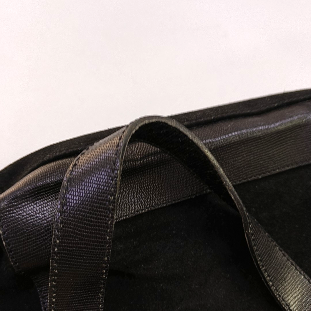 CELINE Tote bag Black Suede Leather Shoulder and Handbag Golden hardware-(SKU)-941997347
