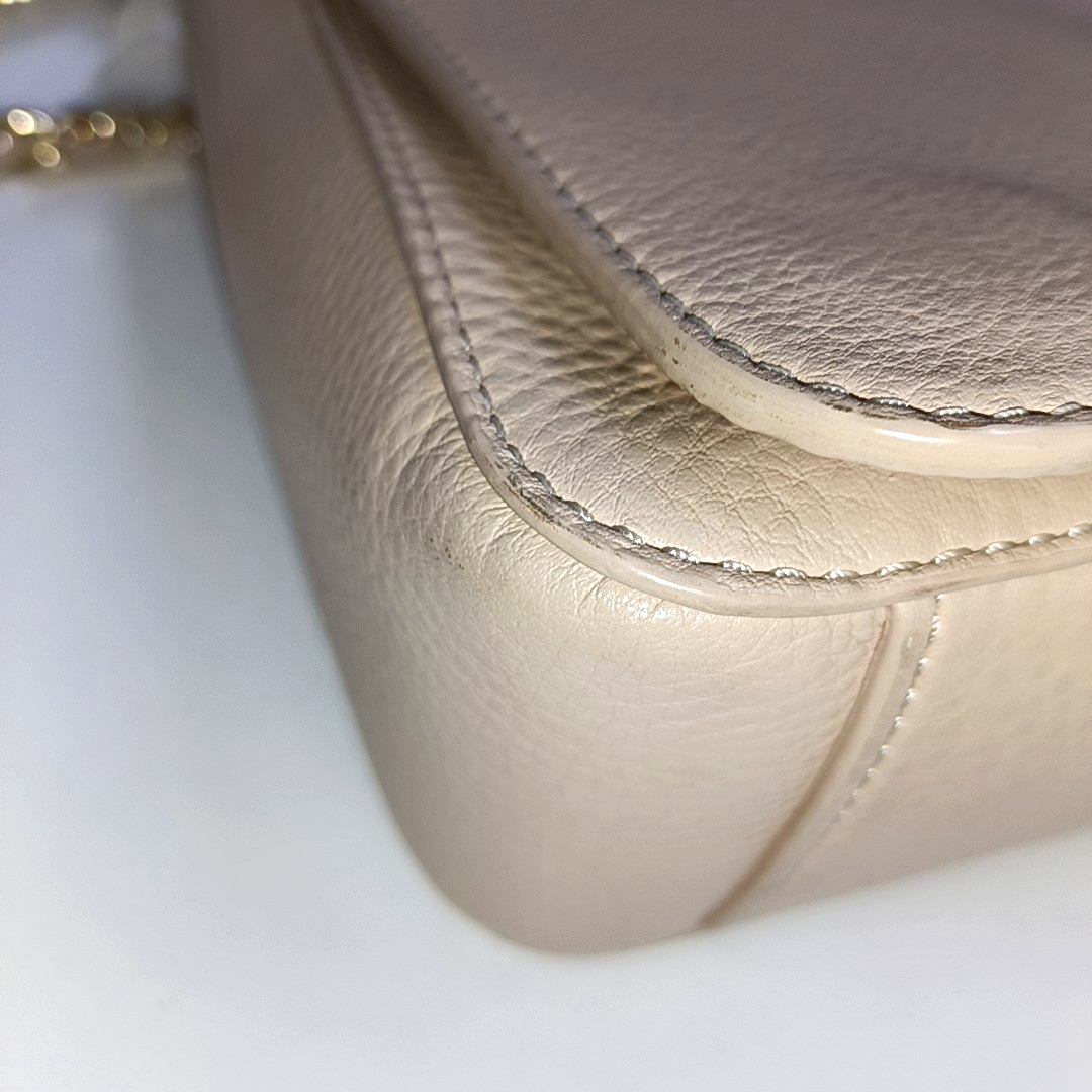 TORY BURCH Britten Nude Pink Calf Leather Crossbody Shoulder Bag Golden hardware-(SKU)-939905085