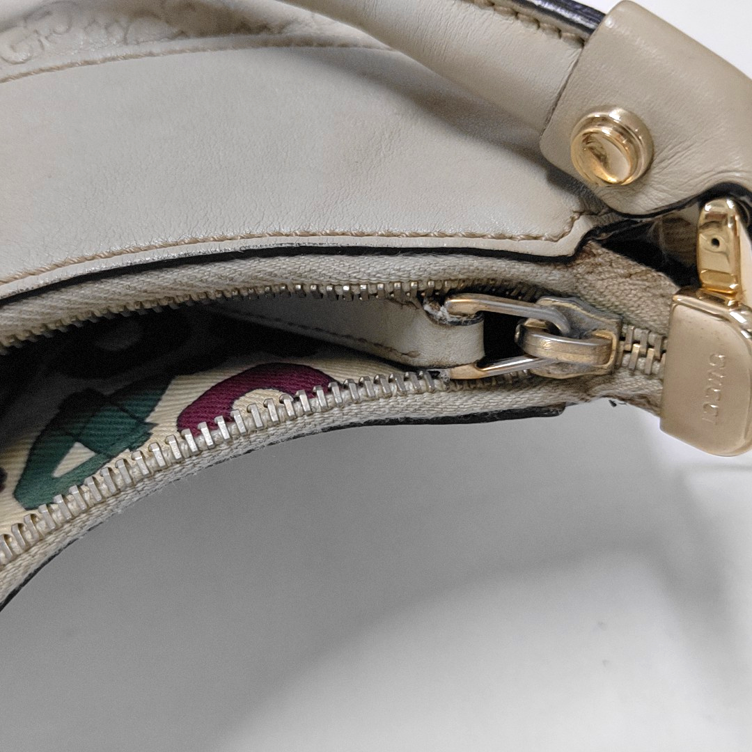 GUCCI D Gold Beige Cowhide Handbag Single Shoulder Bag Golden hardware-(SKU)-952213799