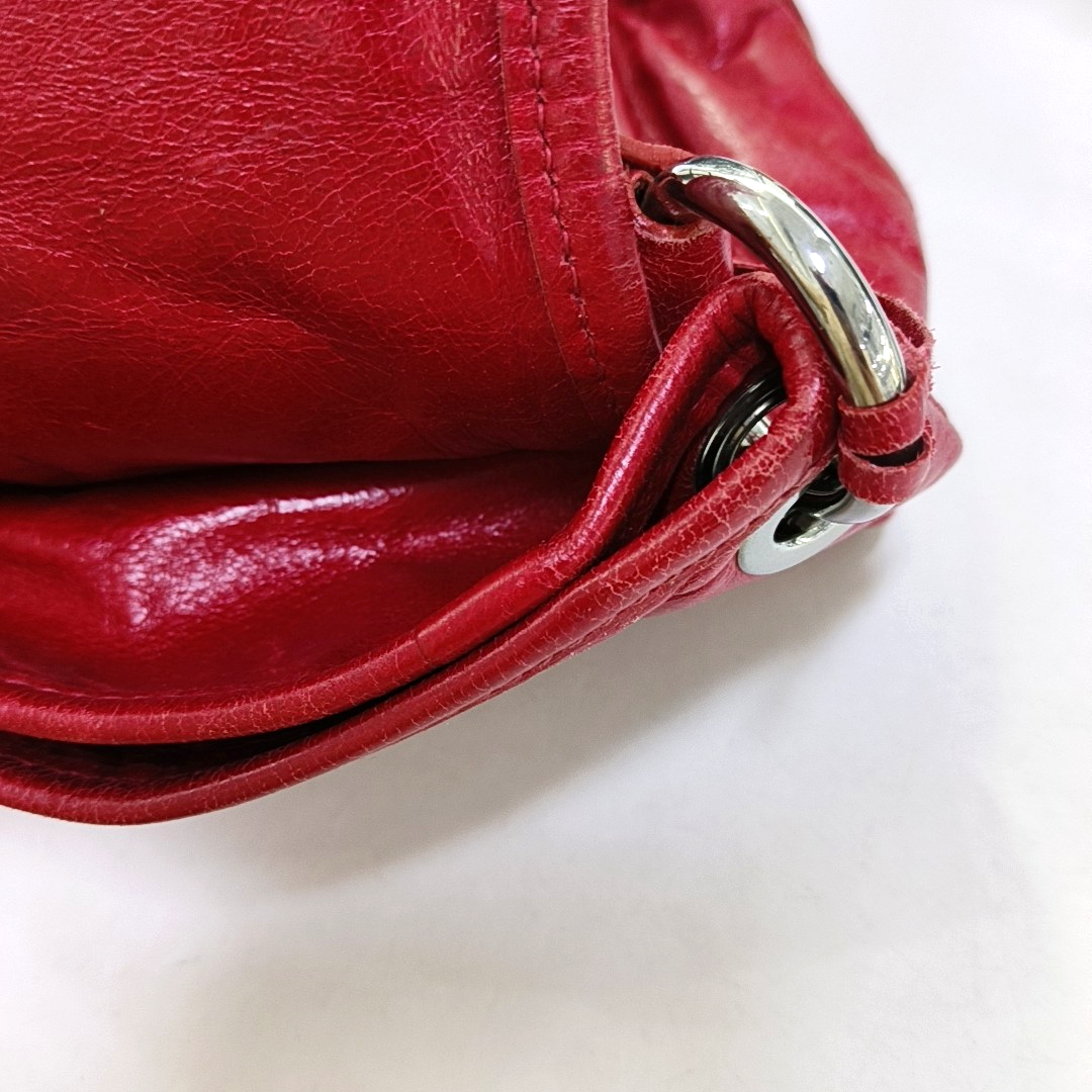 Miu Miu Miu Coffer Red Lamb Leather Quilted Woven Single Shoulder Bag Handbag Crossbody Silver Hardware Removable shoulder strap-(SKU)-959188889