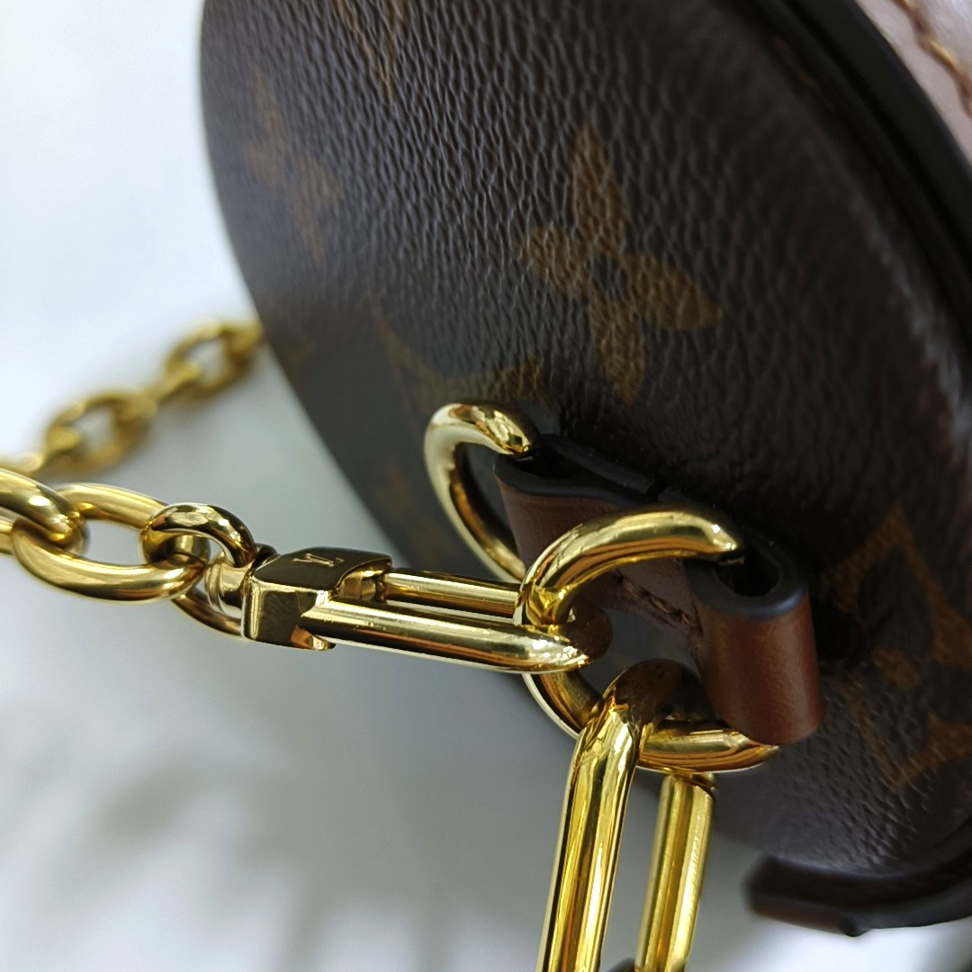 LOUIS VUITTON PAPILLON 19 Brown Coated Canvas Monogram Rivet Babylone Crossbody Bag Handbag Shoulder Bag Gold Hardware 2 Removable Straps-(SKU)-961022468