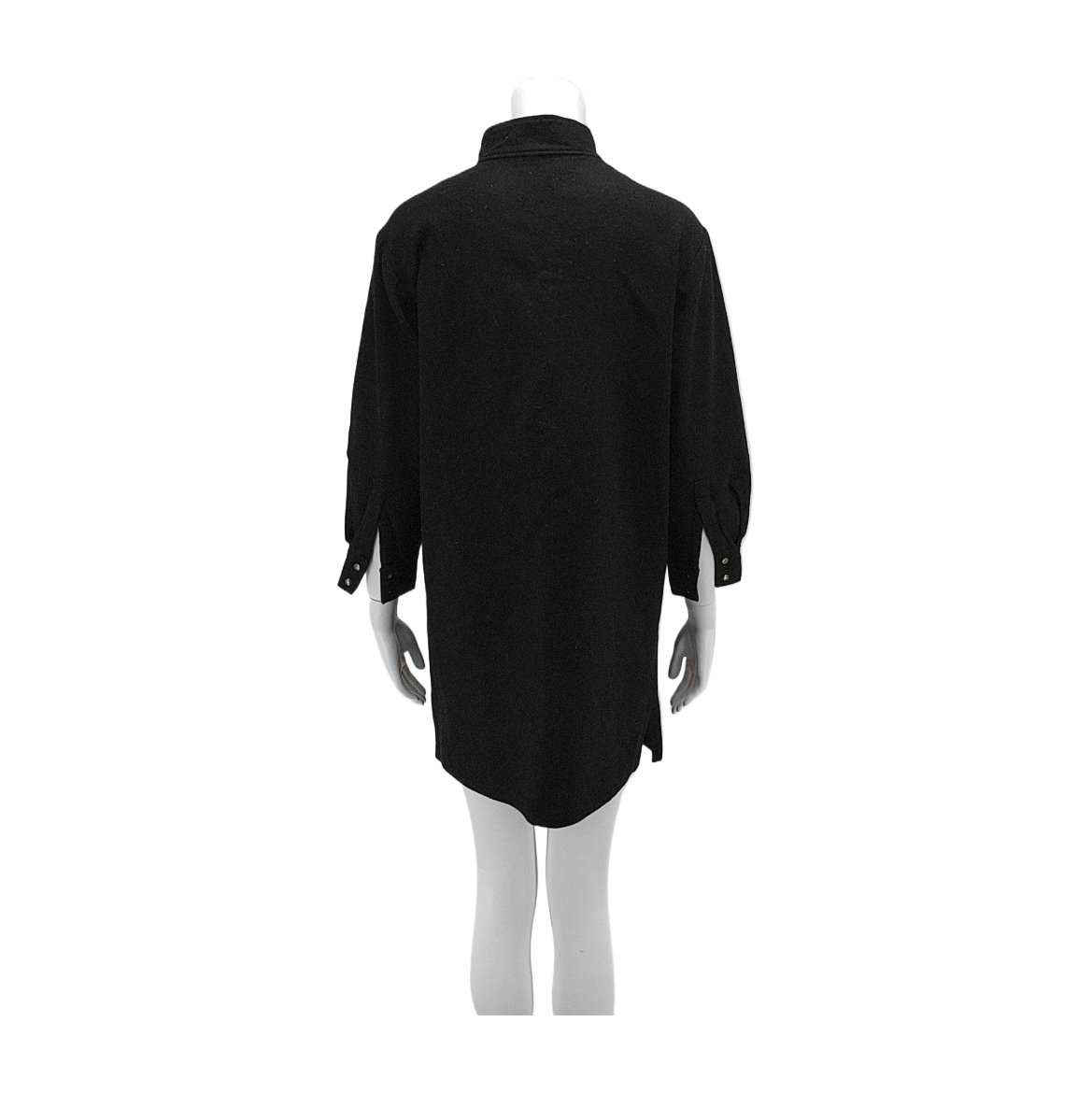 Chloé XScode Autumn-Winter Black Wool Women's Long Sleeve Midi Dress-(SKU)-938041148
