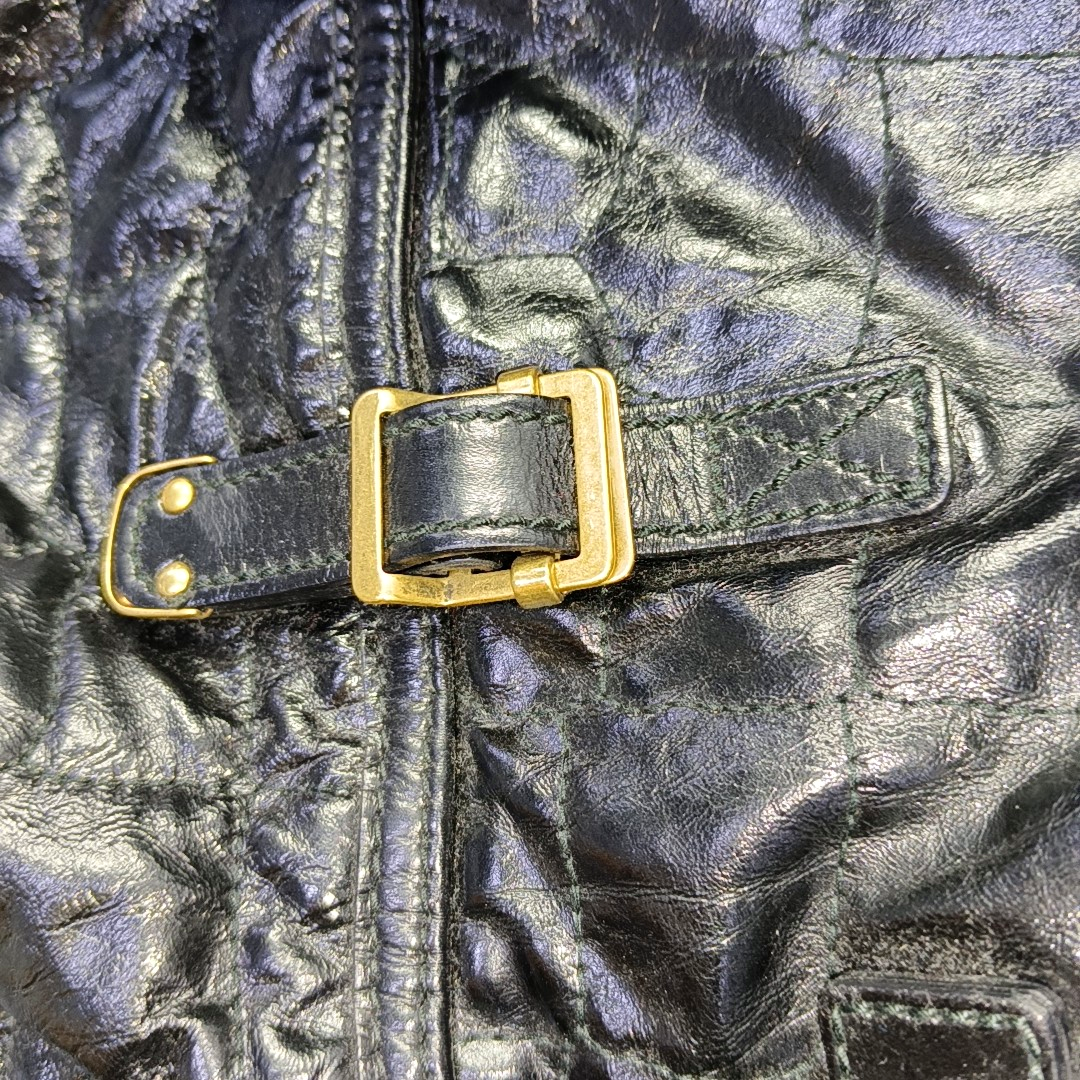 YSL DOWNTOWN CABASBlack牛皮铆钉,鳄鱼纹Handheld包-(SKU)-956018477