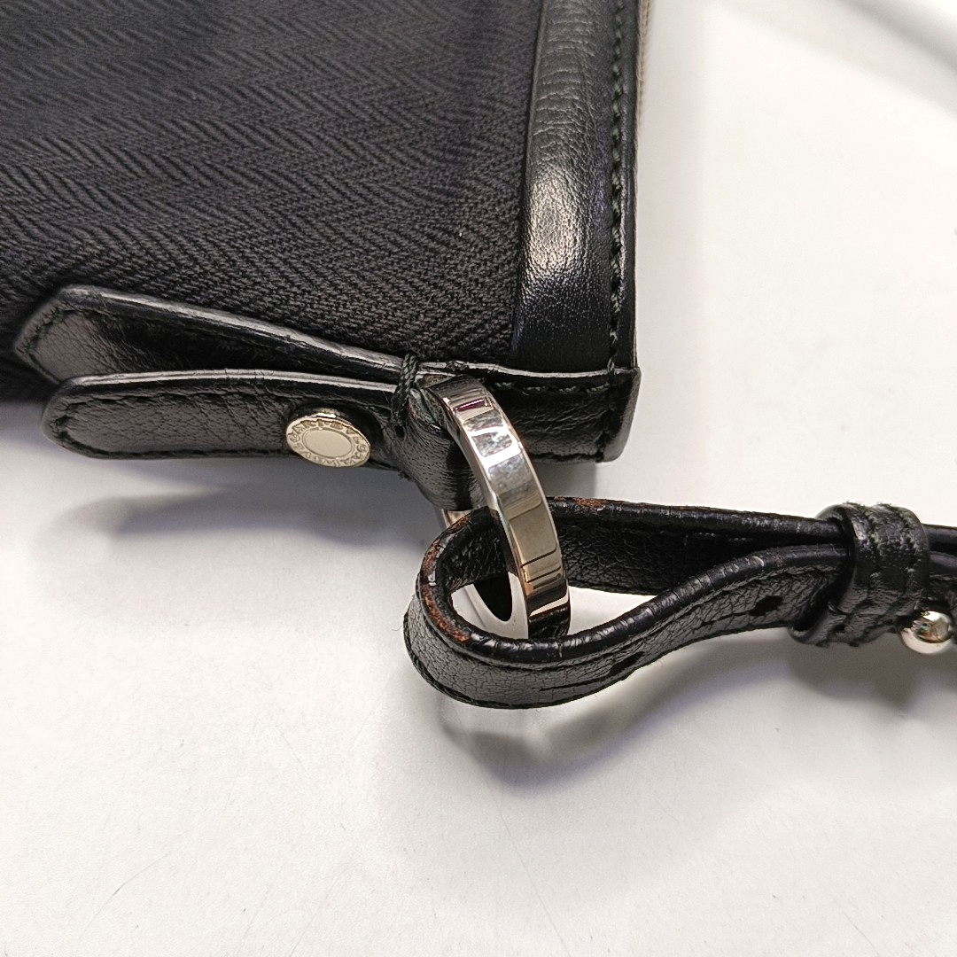 BVLGARI B ZERO Black Fabric Single Shoulder Bag Golden hardware Removable shoulder strap-(SKU)-948940797