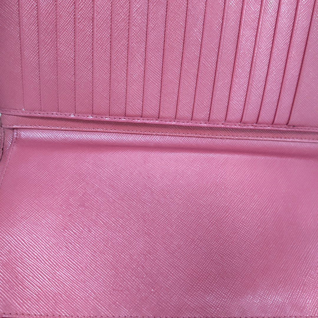 PRADA Fuchsia leather cross-grain clutch Golden hardware-(SKU)-14366482