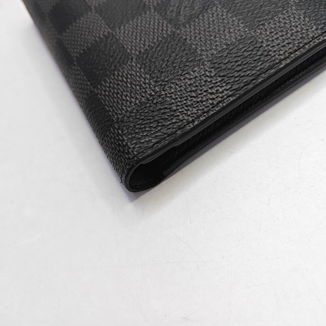 LOUIS VUITTON SMART Gray Coated Canvas Chessboard Plaid Wallet-(SKU)-957908054