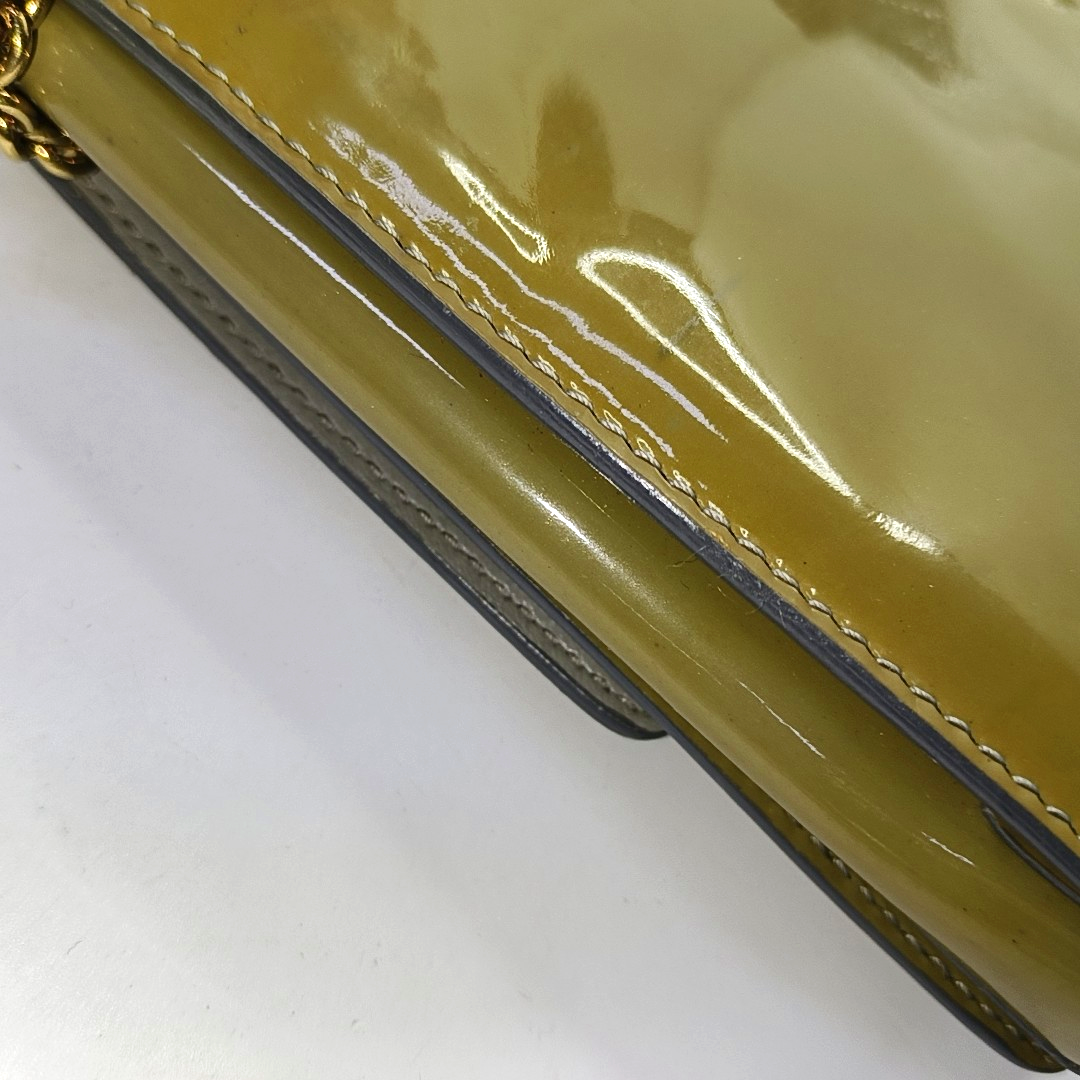 FERRAGAMO Ginny Green Cowhide Single Shoulder Bag Crossbody Golden hardware-(SKU)-942638146