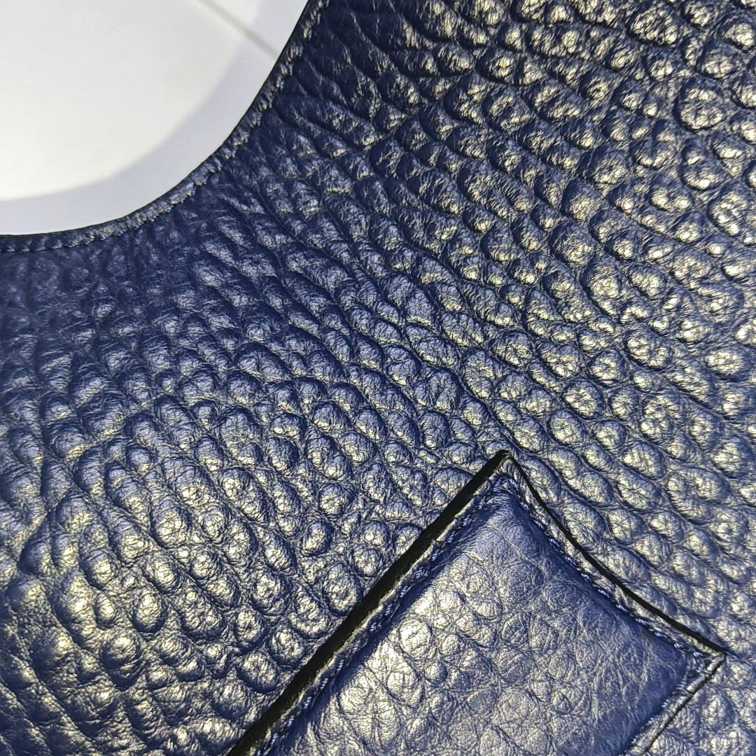 BURBERRY Gladstone Dark Blue Cowhide Single Shoulder Bag Handbag Golden hardware Removable shoulder strap-(SKU)-939605171