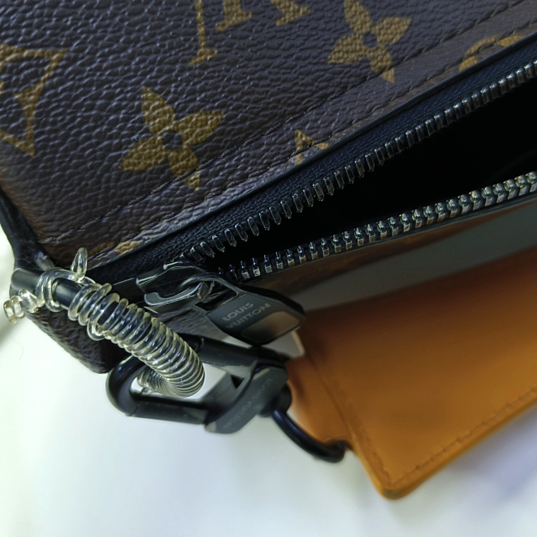 LOUIS VUITTON SOFT POLOCHON Brown Coated Canvas Monogram Pattern Boston Bag Single Shoulder Bag Crossbody Bag Tote Bag Black Hardware 2 Removable Straps-(SKU)-965228783